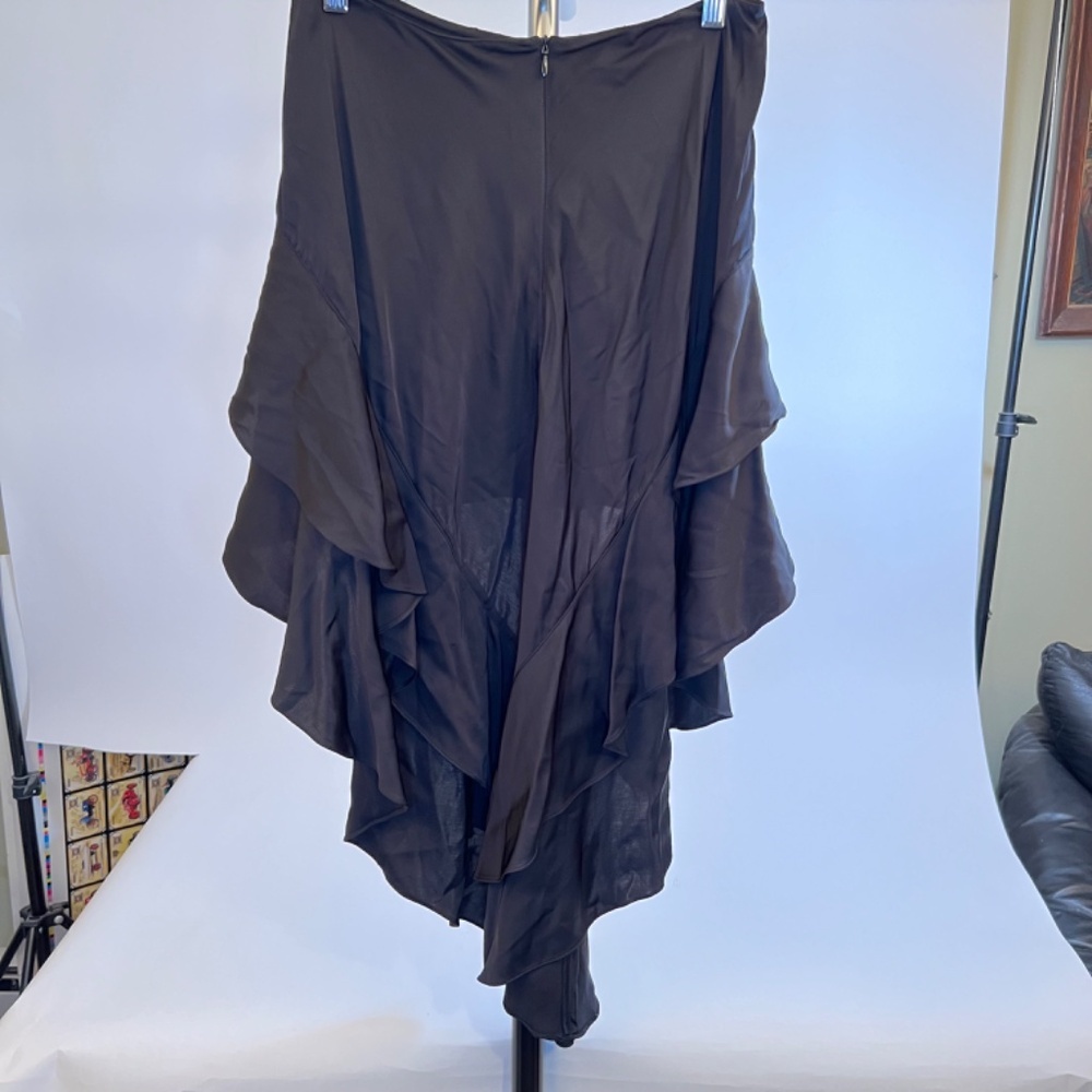 Zara Women Black Layered One Shoulder Dress Size Small - Picture 3 of 13